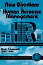 New Directions in Human Resource Management (Hc)