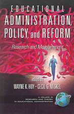 Educational Administration, Policy, and Reform