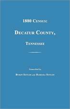 1880 Census, Decatur County, Tennessee