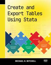 Create and Export Tables Using Stata