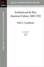 Scotland and Its First American Colony, 1683-1765