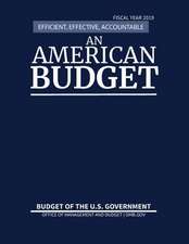 Budget of the United States, Fiscal Year 2019