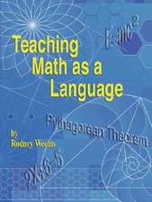 Teaching Math as a Language