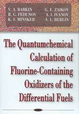 Quantumchemical Calculation of Flourine-Containing Oxidizers of the Differential Fuels