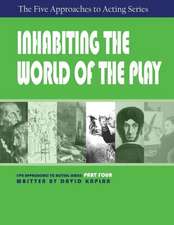 Inhabiting the World of the Play, Part Four of the Five Approaches to Acting Series: Five Approaches to Acting