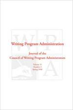 Wpa: Writing Program Administration 31.3