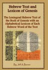 Hebrew Text and Lexicon of Genesis