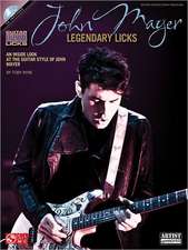 John Mayer Legendary Licks Book/Online Audio