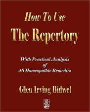 How to Use the Repertory: A Biography