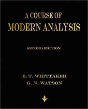 A Course of Modern Analysis