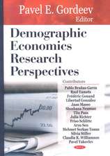 Demographic Economics Research Perspectives