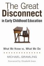 The Great Disconnect in Early Childhood Education: What We Know vs. What We Do