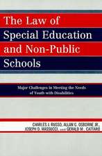 The Law of Special Education and Non-Public Schools