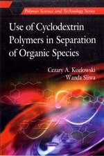 Use of Cyclodextrin Polymers in Separation of Organic Species