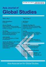 Asia Journal of Global Studies