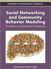 Social Networking and Community Behavior Modeling