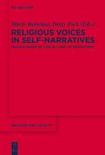 Religious Voices in Self-Narratives: Making Sense of Life in Times of Transition