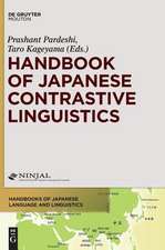 Handbook of Japanese Contrastive Linguistics