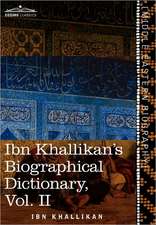 Ibn Khallikan's Biographical Dictionary, Volume II