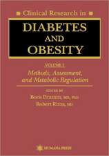 Clinical Research in Diabetes and Obesity, Volume 1: Methods, Assessment, and Metabolic Regulation