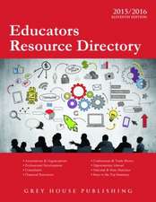 Educators Resource Directory, 2015/16