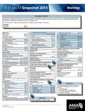 ICD-10-CM 2015 Snapshot Card - Neurology