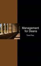 Management for Deans (Hc)