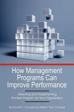 How Management Programs Can Improve Organization Performance