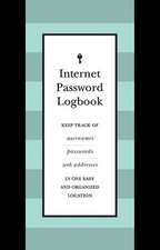 Internet Password Journal (Black Leatherette)