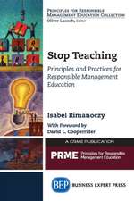 Stop Teaching