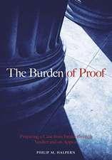 BURDEN OF PROOF