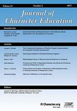 Journal of Character Education Volume 13, Issue 2, 2017