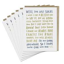 6-Pack Emily McDowell & Friends Awkward Sympathy Card