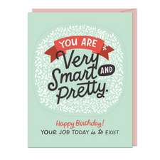 6-Pack Emily McDowell & Friends You Are Very Smart and Pretty (Birthday) Sticker Cards