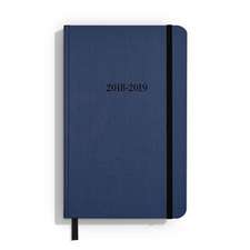 Shinola Planner: 2018-2019, 18 Month, Hard Linen, Navy (5.25x8.25)