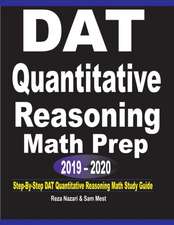 DAT Quantitative Reasoning Math Prep 2019 - 2020