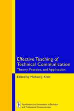 Effective Teaching of Technical Communication