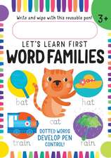 Let's Learn: Word Families (Write and Wipe): (Early Reading Skills, Letter Writing Workbook, Pen Control)