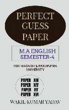 PERFECT GUESS PAPER M.A ENGLISH SEMESTER-4