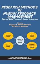 Research Methods in Human Resource Management