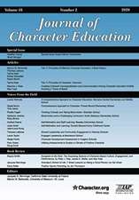 Journal of Character Education Volume 16 Number 2 2020