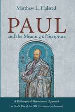 Paul and the Meaning of Scripture