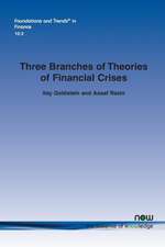 Three Branches of Theories of Financial Crises