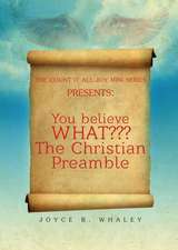 The Count It All Joy Mini Series Presents: You Believe What the Christian Preamble