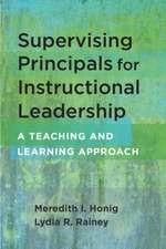 Supervising Principals for Instructional Leadership