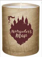 Harry Potter Marauder's Map Glass Candle