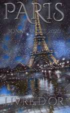 Paris Eiffel Tower Happy New Year Blank pages 2020 Guest Book cover French translation