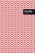 Loyalty Lifestyle, Creative, Write-in Notebook, Dotted Lines, Wide Ruled, Medium Size 6 x 9 Inch, 288 Pages (Red)