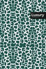 Luxury Lifestyle, Animal Print, Write-in Notebook, Dotted Lines, Wide Ruled, Medium 6 x 9