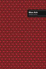 Blue Ash Lifestyle Journal, Creative Write-in Notebook, Dotted Lines, Wide Ruled, Medium Size (A5), 6 x 9 Inch (Red)